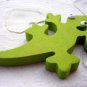NEW Wood LIZARD KEYCHAIN Key Ring ~~LEGNOMAGIA~~ ITALY
