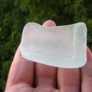 Beach SEA GLASS Frosty White Bottle Bottom seaglass G