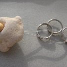 Unique NATURAL KEY RING MAGIC Holey Hole Stone Rock