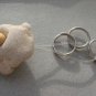 Unique NATURAL KEY RING MAGIC Holey Hole Stone Rock