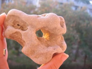 POWERFUL Magic Natural Holey Holy 2 Holes Stone Rock i