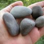 UNIQUE NATURAL BLACK PEBBLES STONES SEA BEACH ISRAEL
