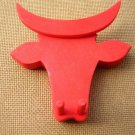 NEW WOOD BULL ANIMAL HOOKS RED LEGNOMAGIA ITALY