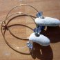 Tiny Powerful Holey Stones Earrings WICCA Holy Fairy