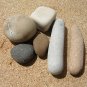 6 UNIQUE NATURAL PATTERN PEBBLES STONES SEA BEACH IG