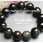 100% NEW Bead Shape Rainbow Obsidian Crystal Bracelet 16 mm オブシディアン O5