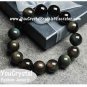 100% NEW Bead Shape Rainbow Obsidian Crystal Bracelet 14 mm &atilde;�&ordf;&atilde;��&atilde;�&middot;&atilde;��&atilde;�&pound;&atilde;�&cent;&atilde;�&sup3; O4