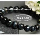 Bead Shape Hawk's Eye Crystal Bracelet 8mm鷹目石 ホークスアイ HT3