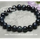 Bead Shape Hawk's Eye Crystal Bracelet 10mm 鷹目石 ホークスアイ HT2