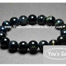 Bead Shape Hawk's Eye Crystal Bracelet 11mm 鷹目石 ホークスアイ HT1
