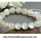 Bead Shape Moonstone Crystal Bracelet 9 mm 月長石 ムーンストーン M4