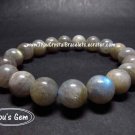 Bead Shape Silver Gray Moonstone Bracelet 10 mm 月長石 ムーンストーン M3