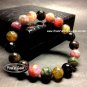 Bead Shape Watermelon Tourmaline Crystal Bracelet 10mm &eacute;�&raquo;&aelig;&deg;�&ccedil;�&sup3; &atilde;�&sect;&atilde;��&atilde;��&atilde;��&atilde;�� &atilde;��&atilde;�&laquo;&atilde;��&atilde;�&ordf;&atilde;�&sup3; W1