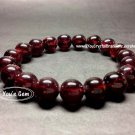 Bead Shape Garnet Crystal Bracelet 10 mm 柘榴石,ざくろいし,ガーネット G1