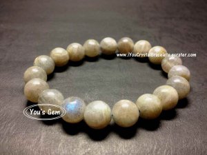 Bead Shape Silver Gray Moonstone Bracelet 10 mm  &aelig;��&eacute;�&middot;&ccedil;�&sup3; &atilde;�&nbsp;&atilde;�&frac14;&atilde;�&sup3;&atilde;�&sup1;&atilde;��&atilde;�&frac14;&atilde;�&sup3; M9