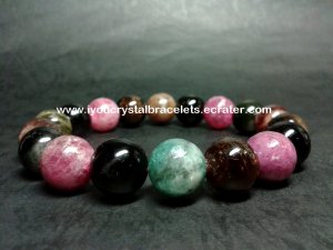 Bead Shape Watermelon Tourmaline Crystal Bracelet 12mm &eacute;�&raquo;&aelig;&deg;�&ccedil;�&sup3; &atilde;�&sect;&atilde;��&atilde;��&atilde;��&atilde;�� &atilde;��&atilde;�&laquo;&atilde;��&atilde;�&ordf;&atilde;�&sup3; W4
