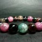 Bead Shape Watermelon Tourmaline Crystal Bracelet 12mm 黿°ç³ ã§ãããã ãã«ããªã³ W4