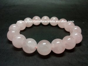 100% NEW Bead Shape Rose Quartz Bracelet 14 mm &atilde;�&shy;&atilde;�&frac14;&atilde;�&ordm;&atilde;�&macr;&atilde;�&copy;&atilde;�&frac14;&atilde;�� R3
