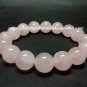 100% NEW Bead Shape Rose Quartz Bracelet 14 mm ローズクォーツ R3
