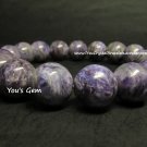 80% OFF Bead Shape Charoite Bracelet 12mm チャロアイト C1