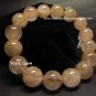 Bead Shape Red Rutilated Quartz Crystal Bracelet 14mm &eacute;��&ccedil;&acute;�&ccedil;�&sup3; &atilde;�&laquo;&atilde;��&atilde;�&laquo; G5