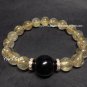 Bead Shape Gold Rutilated Quartz Crystal Bracelet 9mm &eacute;��&ccedil;&acute;�&ccedil;�&sup3; &atilde;�&laquo;&atilde;��&atilde;�&laquo; G6