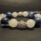 5 A Grade Bead Shape Kyanite Bracelet 12 mm 藍晶石 カイヤナイト K2