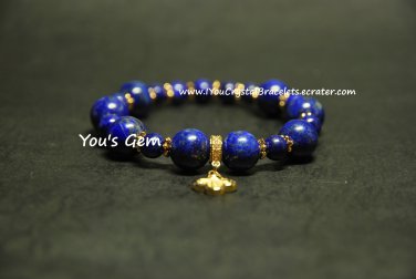 Bead Shape Lapis Llazuli Bracelet 10 mm &eacute;��&eacute;��&ccedil;�&sup3; &atilde;�&copy; &atilde;��&atilde;�&sup1;&atilde;�&copy;&atilde;�&ordm;&atilde;�&ordf; L1