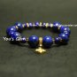 Bead Shape Lapis Llazuli Bracelet 10 mm 青金石 ラ ピスラズリ L1