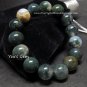 100% NEW Bead Shape Moss Agate Crystal Bracelet 12 mm &egrave;��&ccedil;�&ordf;&ccedil;�� &atilde;�&cent;&atilde;�&sup1;&atilde;�&cent;&atilde;�&sup2;&atilde;�&frac14;&atilde;�� MA3