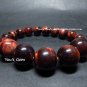 Bead Shape Red Tiger Eye Crystal Bracelet 12mm 赤虎目石 レッドタイガーズアイ RT2