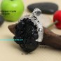100% NEW Obsidian Crystal Pendant Pixiu with 925 Silver ãªãã·ãã£ã¢ã³ O9