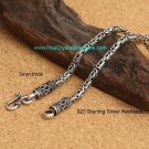 100% NEW Sterling Silver 925 3mm x 45cm Necklace SN3