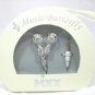 Cat Clear Crystals Stainless Steel Jewelry Earphones Earbuds + iPhone Adapter