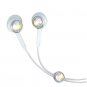 MultiColor Single Crystal Stainless Steel Jewelry Earphones Earbuds + iPhone Adapter