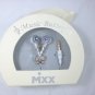 Purple Flowers Single Purple Crystals Stainless Steel Jewelry Earbuds Earphones + iPhone Adapter