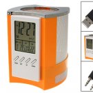 Mini Speaker with FM Radio Clock Pen Holder