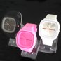 3pcs Unisex Jelly Candy Sports Quartz Wrist Watch