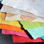 Wrapping paper recycled handmade craft scrapbook paper tree free 21x31in light gray small leaf