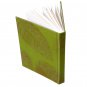 Handmade guest book diary journal hard back olive handmade paper craft stationary 5x7in 104pp Xmas