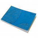 Notes pad handmade recycled leaf paper teal 3x5in 100 peel off pages paper craft mom present