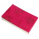 Note block pink handmade natural leaf paper stationery 3x5in 100 peel off pages Xmas gifts