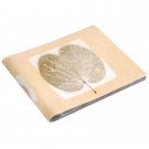 Wedding album book 5x7/6x8 photos 16pp pale sand handmade tree free natural leaf paper