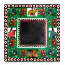 Photo picture framing wood handmade 3.5x3.5 Valentine's gifts Indian folk art craft mom present