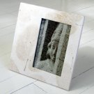 Picture frame stationery 4x6/5x7 handmade white heart natural leaf paper