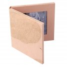 Double handmade 2.5x2.5 photo picture frame pink leaf acid free paper decor wedding baby