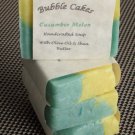 Handcrafted Cucumber Melon Scented Bar Soap  Handmade with Organic Shea Butter Essential Oils