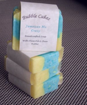 Handcrafted Jamaican Me Crazy Scented Bar Soap  Handmade with Organic Shea Butter Essential Oils