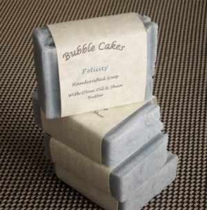 Handcrafted Felicity Scented Bar Soap  Handmade with Organic Shea Butter Essential Oils