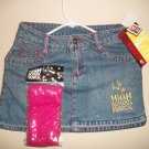 HIGH School Musical Girls Jean Skirt Tights New L 10 12